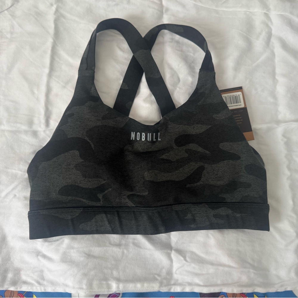 NOBULL Black Camo Sports Bra